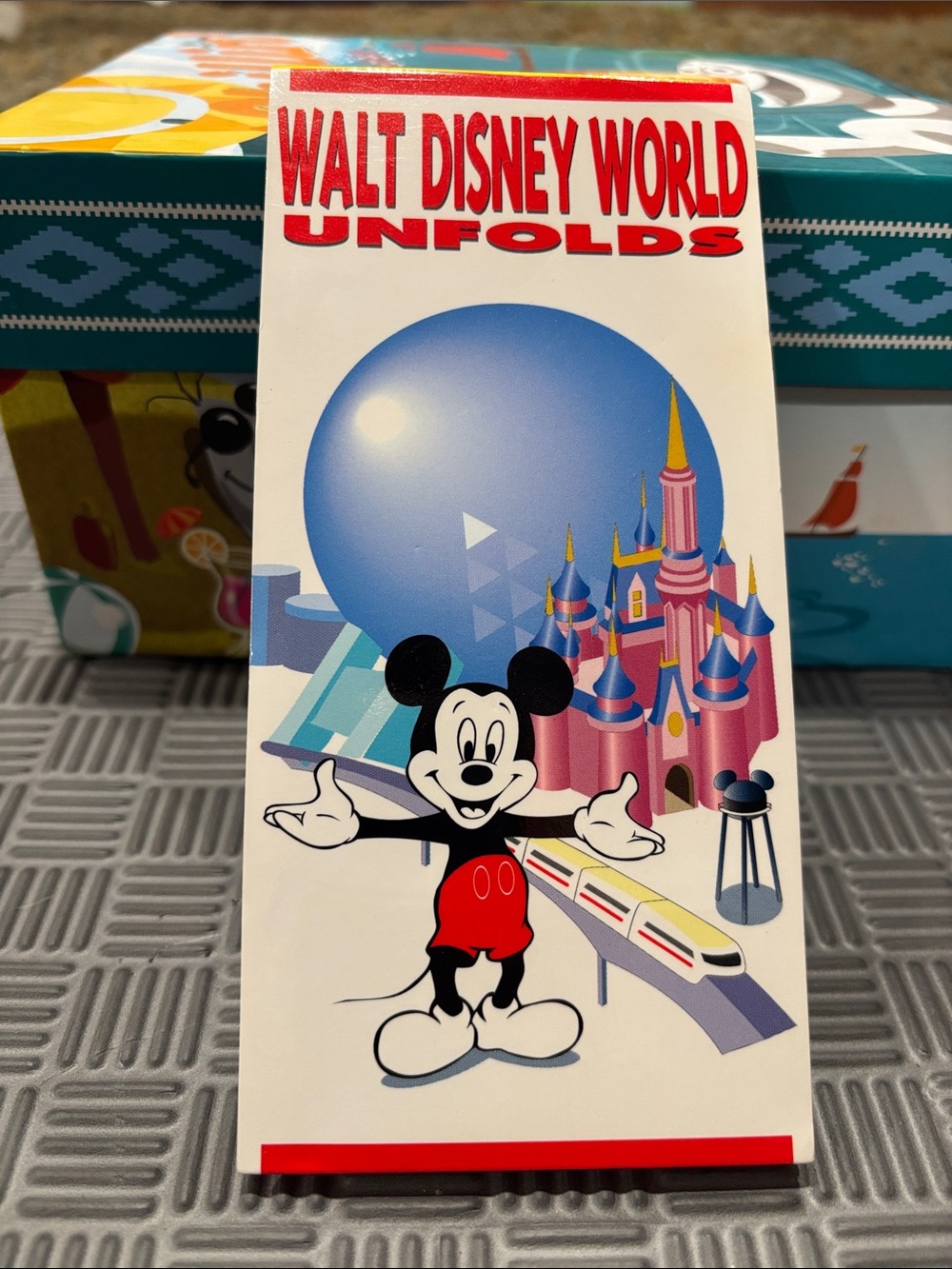 Rare Vintage 1996 Walt Disney World VanDam Unfolds Pop Up Map